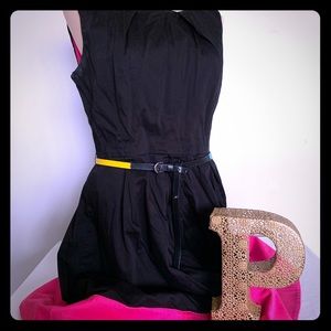 Calvin Klein Black Dress with Hot Pink Accents